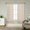 TOPICK Greige Leinenoptik Stores Gardinen mit Schlaufen Kurz Gardinen für Küche Wohnzimmer Schlafzimmer Fenster Vorhänge Transparent Durchsichtig Voile Landhausstil Modern 2er Set 175H x 140B (cm)
