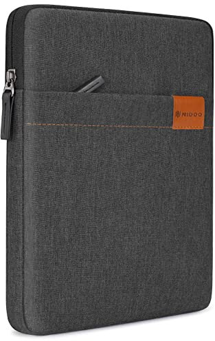 NIDOO 10 Inch Water-Resistant Laptop Tablet Sleeve Bag for 10.2 iPad 9/10.9 iPad 10/11 iPad Pro M2 M1 / 10.5 10.9 iPad Air M1 / Surface Go 3/10.6 Tab M10 Plus / 11 Galaxy Tab S8,Dark Grey