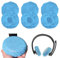 100Pcs Fundas para Auriculares Desechables no Tejidas Fundas para Auriculares Elásticas, Azul