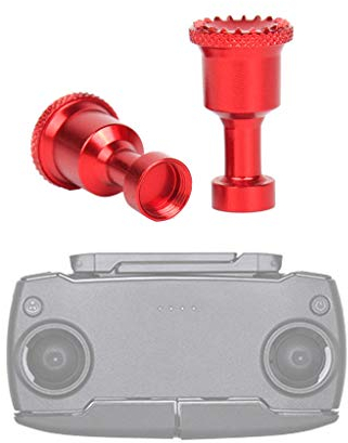 DJFEI Fernbedienung Teleskop Rocker Joystick für DJI Mavic Mini, 1 Paar Aluminium Legierung Joystick Schutzhülle Control Stick Ersatz Zubehör für DJI Mavic Mini (Rot)