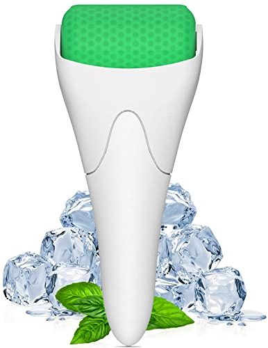 Rosarden Eisroller für Gesicht und Augen, Massagegerät reduziert Schwellungen, Falten, Migräne, Schmerzlinderung und kleinere Verletzungen (grün, 1 Stück)