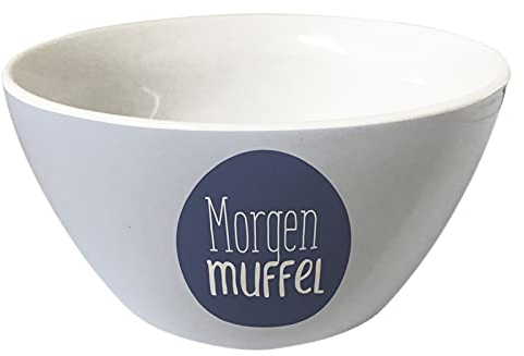 Grafik-Werkstatt Müsli-Schale | Porzellan Schüssel | Morgenmuffel, Blau