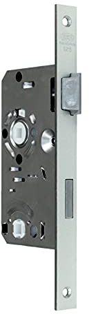 BKS Standard Badezimmer Türschloss mit Vierkant 55/78/8, Stulp: 20 x 235mm eckig, DIN Rechts incl. SN-TEC® Montageset