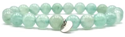 KARDINAL WEIST Aventurin Armband, Edelstein Perlen, Kraftstein Schmuck für Damen und Herren, Gelassenheit - Optimismus - Glück (XS, Aventurin)