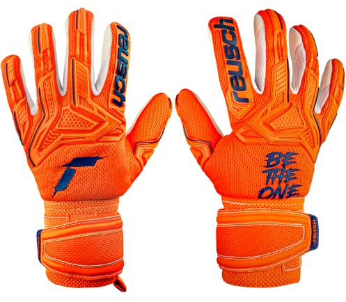 Reusch Kinder Unisex Torwarthandschuhe Attrakt Freegel Silver Junior,orange/blau,8