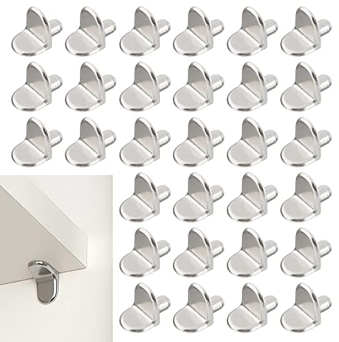 LYCXAMES Supporto per scaffali, 30 pezzi, in lega di zinco, per mobili, libreria, armadio