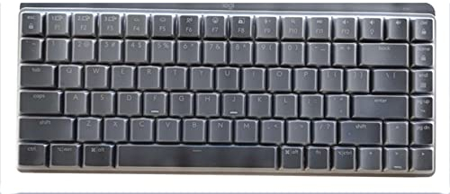 Staubdichte Silikon Tastatur Skin Cover Kompatibel für Logitech MX Mechanical Mini Wireless Illuminated Keyboard 84 Key (Nicht für Full Size oder Logitech MX Keys Mini Wireless Illuminated Keyboard)