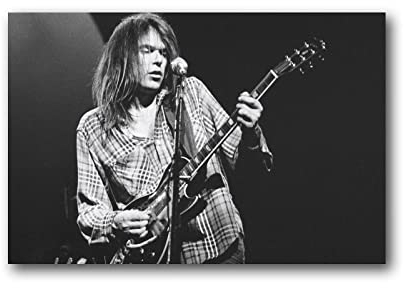 LIQIU Neil Young Poster für Rocksänger, Gitarrist, Pianist, Regisseur, Wandkunst, Poster, Drucke, Heimdekoration, Bild, Leinwand, Malerei, Poster, 50 x 75 cm, 6 Stück