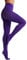 Frola Dames Collants Semi-opaques Lisses Pantalon Collant à Pieds Microfibre Souple Contour Collants de Femmes 80 DEN(XXL-3XL,Pourpre)