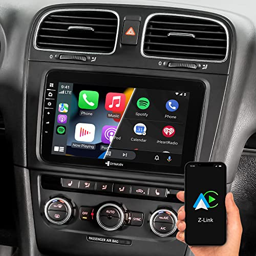 DYNAVIN Android Autoradio Navi Ersatz für VW Passat Golf Polo Tiguan, 8 Zoll Radio mit DAB+; Kompatibel mit Wireless Carplay und Android Auto: D8-V8 Flex
