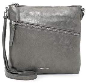 Tamaris Umhängetasche Alessia 30814 Damen Handtaschen Uni darksilver 833, Einheitsgröße