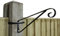 Hanging Basket Bracket Hooks 'H' Section Concrete Fence Posts CP23 (Set of 2) MyGardenGreen