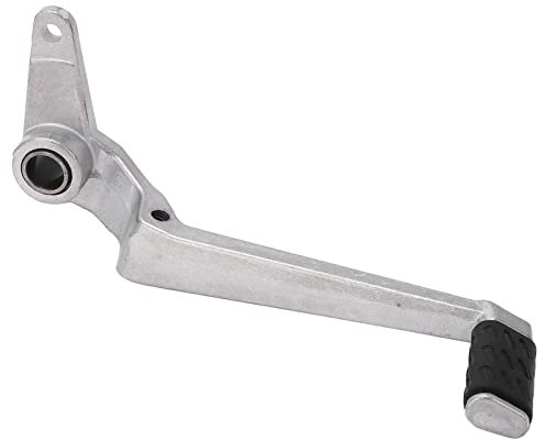 Pedales de Palanca de Freno de Motocicleta, Pedales de Palanca de Freno de Reposapiés Trasero de Aluminio Plateado de Alta Resistencia, Pedales Originales de Repuesto que Se