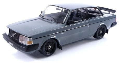 MODELLINO IN Scala COMPATIBILE Con Volvo 240 Turbo Custom 1986 Grey 1:18 IXO MODEL 18CMC089.20
