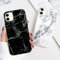 Xylota 2 Stück Handyhülle für iPhone 12/iPhone 12 Pro 6,1 Hülle, Weich Silikon Dünn TPU Bumper Case mit Aesthetic Muster Marmor, Handytasche Stoßfeste Kratzfest Schutzhülle Cover, Schwarz + Weiß