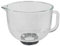 SPARES2GO Glass Mixing Bowl Compatible with Kenwood KMX750 KMX760 Series Food Processors (5L, 4-Lug)