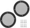 sourcing map 2pcs 5 Speaker Grill Mesh Decorative Circle Woofer Guard Protector Cover Parts ABS Plastic Frame Black
