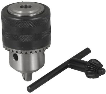 TOP-VIGOR 1.5-13mm Capacity Drill Chuck Adapter, 3/8-24UNF Thread Quick Change Impact Driver Bits with Chuck Key for Electric Impact Corded Cordless Drill, Electric Hand Drill, Percussion Drilling etc