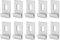 10Pcs Greenhouse Base Clips Snap Connection J Clips Suitable for Most Greenhouses, Metal Base Clips Hook Fixings Attaches Greenhouses Fixture Set (Green)