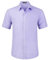 HISDERN Mens Short Sleeve Dress Shirt Regular Fit Casual Formal Lavender Shirts Button Down Business Stretch Shirt Non Iron,L