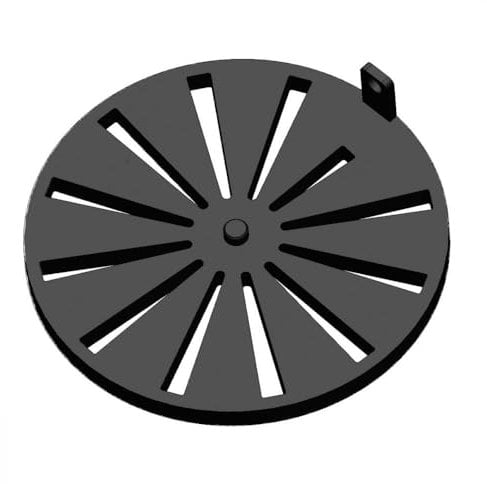 Kaminrost - Passend für Hase Kaminöfen inkl. Modellübersicht - Ascherost Kamin aus massivem Stahl - feuerfest & hitzebeständig - Kaminrost Feuerrost Kaminofen Rost [Ø 170x10 mm]