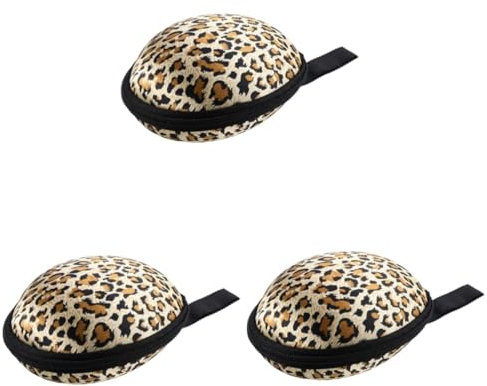 BUGUUYO 3stücke Silicone Reisetasche Für Unsichtbare Bhs Leopard Muster Mit Reißverschluss Praktischer Organizer Für Damen Für Reisen Und Unterwegs