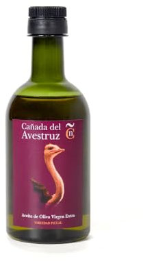 Cañada del Avestruz | Aceite de Oliva Virgen Extra de Jaén | Variedad Picual | Olive Oil Prensado en Frío | Ideal para consumo en crudo | Sabor Intenso y Afrutado | 500ml