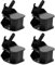 Piedino di smorzamento del generatore, 4 unità, generatore Shock Foot Suit per generatore di benzina 188f/190f/192F 5KW-10KW