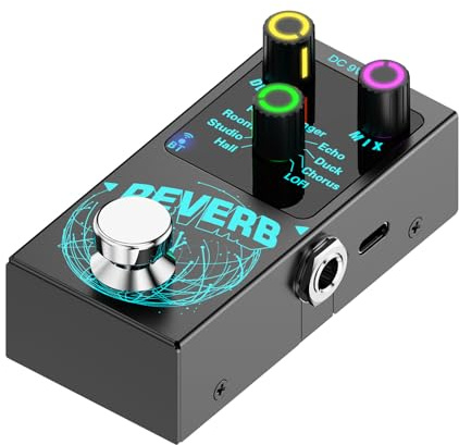 Kabelloses Gitarren Pedal mit 9 digitalen Effekten und großen Fußschalter Designs für Auftritte, Geräteeffektor