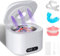 ACOHSY Ultrasonic Retainer Cleaner with UV Sterilisation,49kHz,4 Modes & LED Display,340ML for Retainers,Dentures, Aligners,Mouth Guards,Jewelry - Dental Pod Style