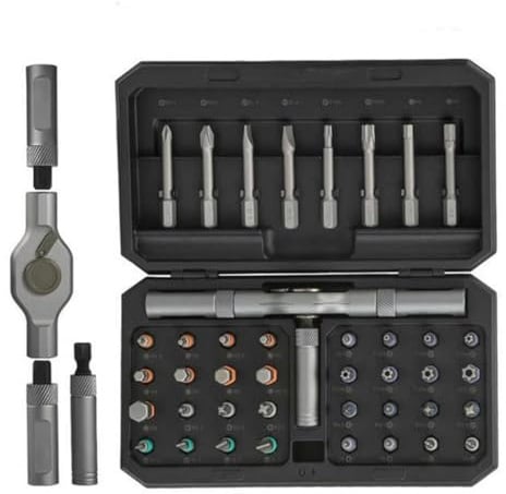 42 in 1 Magnetic Screwdriver Set, DIY Ratchet Screwdriver Set, Multi Bit Magnetic Drive Set with Detachable Ratchet Handle,Portable Magnetic Repair Tools for Furniture Computer