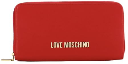 Moschino Damen Geldbörse Love Reißverschluss Around schwarz JC5611 schwarz, Jc5700 Rot, Taglia Unica, Casual