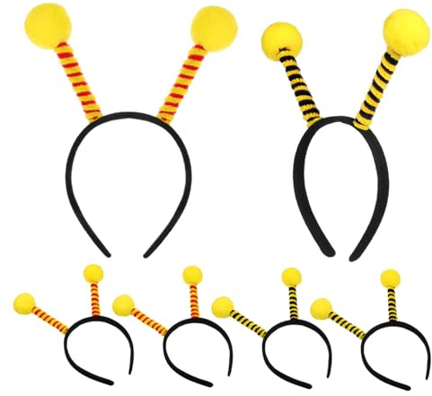CTIRCHIU 6 Stück-pack Bienen Haarbänder Kinder Tierhaar Stirnbänder Cartoon Haarreifen für Party Festival Kinder Geschenk