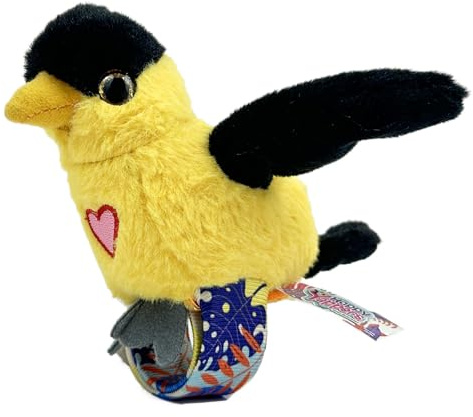 Happy Yappers Oriole Interactive Plush Bird - Talking Toy with Wing Flapping, Repeating Toy that Mimics Words & Sings - USB Rechargeable for Kids Play & Sensory Fun, Pirole
