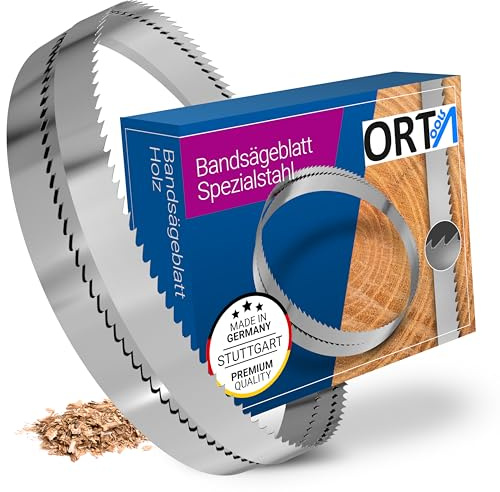 ORTA Spezialstahl Bandsägeblatt | kompatibel mit gängigen Bandsägen, Weichholz, Kurven- und Geradschnitte | 1400 x 6 x 0,40 x 5 mm | 1 Stück