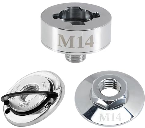 XineYuor 3 Stück X-LOCK Adapter auf M14，Schnellspannmutter M14 für Winkelschleifer，Schneidmesser,Winkelschleifer-Schneidklinge, Diamantbohrer, Modifizierter Adapter