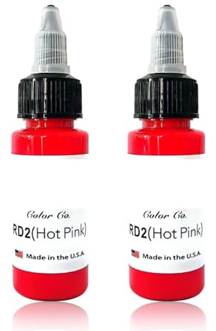 MYGLOAR 2 PCS Concentrated Schwarz Concentrated Black,für Futter & Schattierung, Professionelle Tattoo Farbe Concentrated Black Tattoo Ink Schwarze (Rosa 30+30ML)
