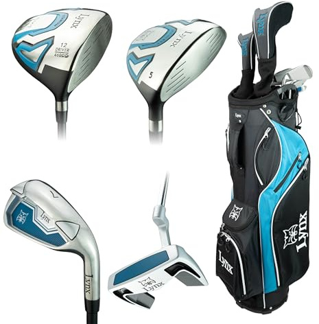Lynx Boom Boom Ready to Play Complete Golf Set for Beginners and Improvers with Premium Course-Ready Performance