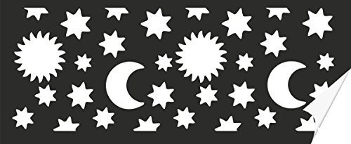 HEYDA Laternen-Zuschnitt Sonne - Mond - Sterne