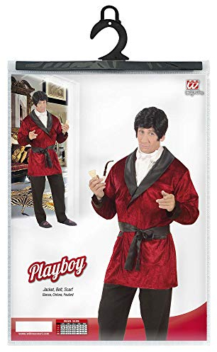 W WIDMANN MILANO Party Fashion - Kostüm Casanova, Jacke aus Samt, bordeaux, Playboy, Faschingskostüme