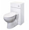 Linx BTW Back to Wall WC Toilet High Gloss White Bathroom Furniture Concealed Cistern Cabinet Unit - 500 x 300mm