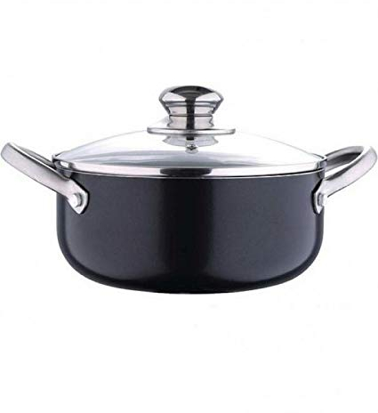 Bergner Masterpro Prochef Cacerola, Aluminio, Negro, 20 cm