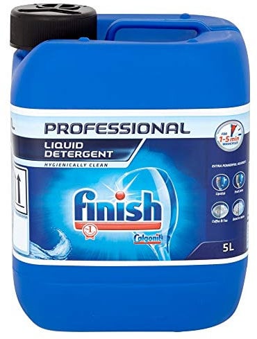 Finish Calgonit Professional Original Extra Power Stains Liquid Detergent - Hygienically Clean, 5 Liters