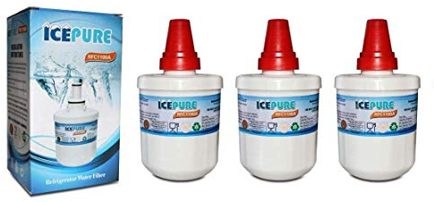 Icepure RFC1100A Fridge Water Filter Compatible with Samsung DA29-00003G, DA29-00003F x 3