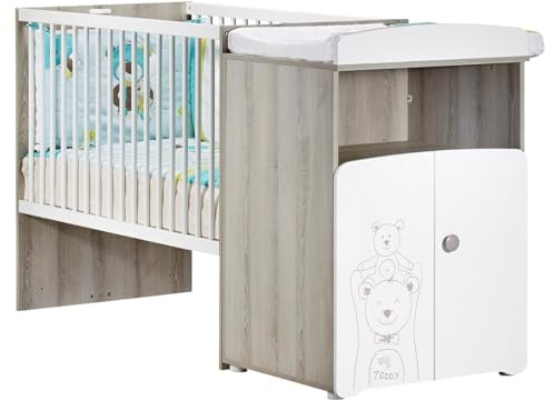 Baby Price Teddy Kinderbett, Kombination, mitwachsend, 120 x 60 cm, bis auf 90 x 190 cm