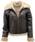 Frauen braun B3 WW2 Ingwer Wirklich dick Schaffell Leder Fliegende Jacke L