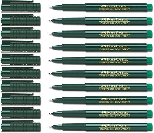 Faber-Castell Finepine 1511-0,4 mm, grün, 10 Stifte