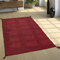 Paco Home Designer Teppich Webteppich Kelim Handgewebt 100% Baumwolle Modern Meliert Rot, Grösse:80x150 cm