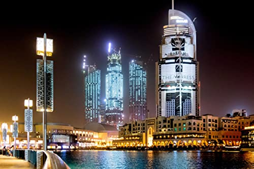 hansepuzzle 25631 - Dubai Puzzle 2000 Teile - Gebäude Puzzle mit hochwertiger Aufbewahrung: Kartonbox und wiederverschließbarem Beutel - Format 90 × 60 cm