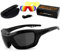 HELLY® - No.1 Bikereyes® | Motorradbrille, Multifunktionsbrille, Bikerbrille | beschlagfrei, winddicht | Wechselgläser: Tag & Nacht (HLT® Sicherheitsglas) | Bügel & Band wechselbar| Brille: bandit 2